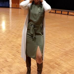Olive Green Dress